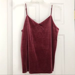 Target Berry colored Velvet tank top